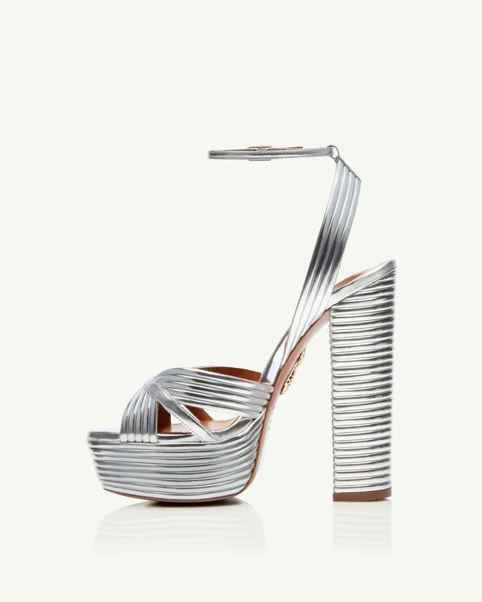 Sundance Plateau 140 Silver Women Aquazzura Essentials