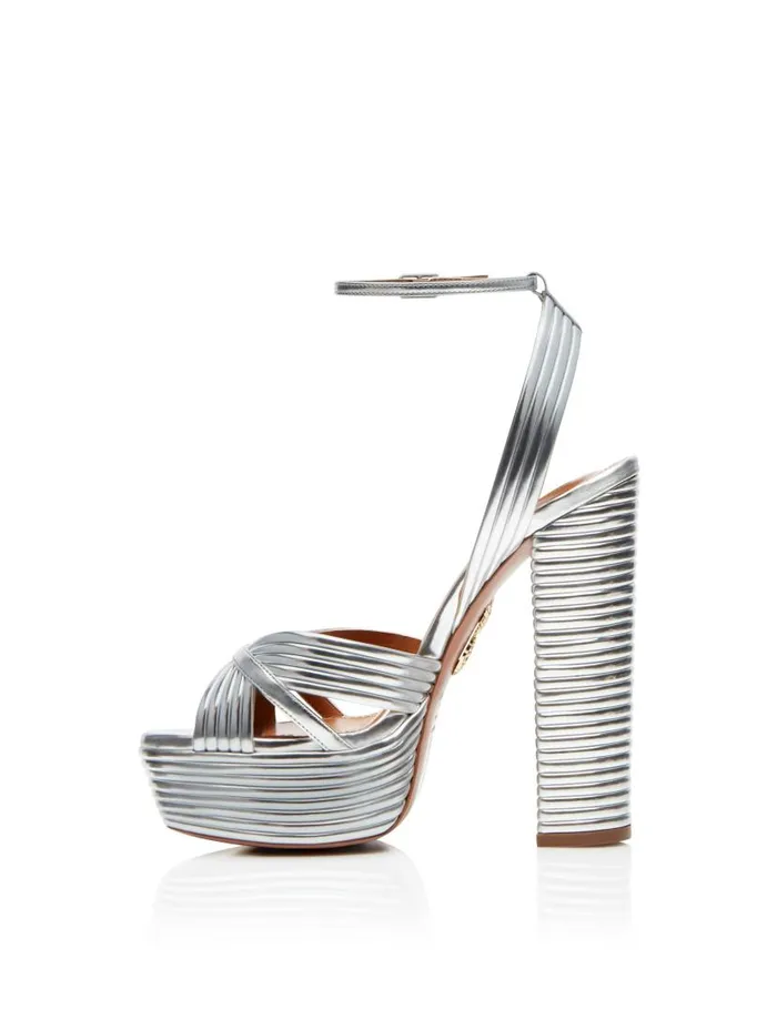 Sundance Plateau 140 Silver Women Aquazzura Essentials