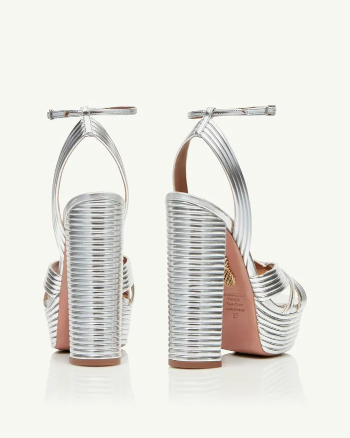 Sundance Plateau 140 Silver Women Aquazzura Essentials