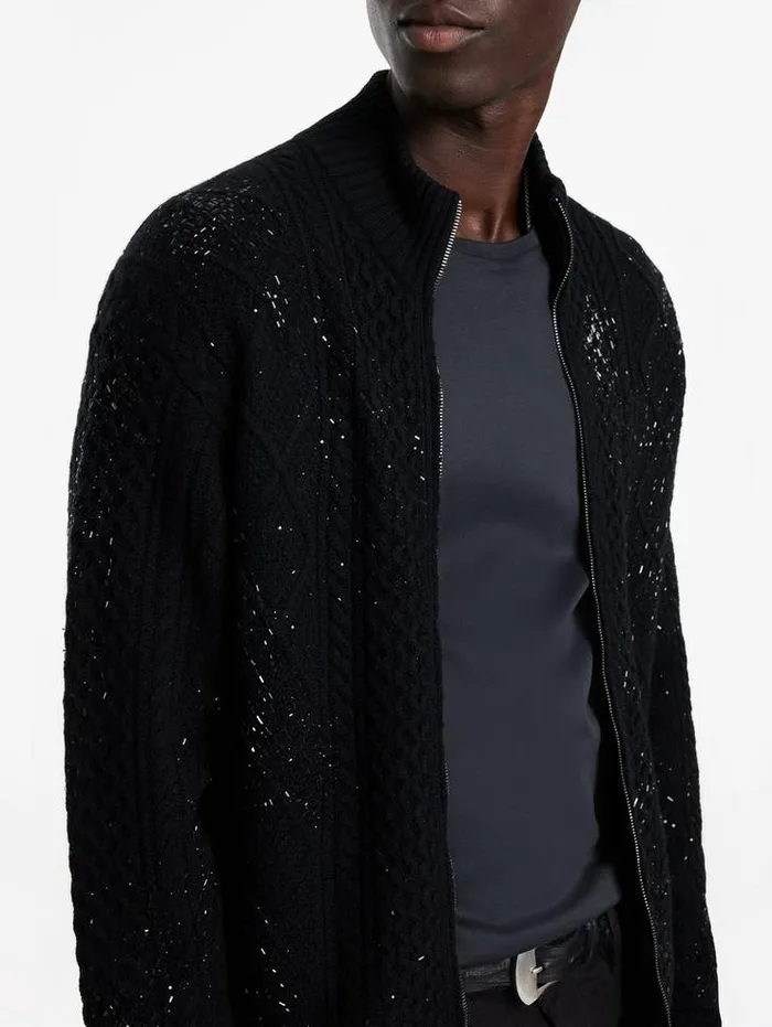Sweaters Men John Varvatos CELESTE JACKET Black