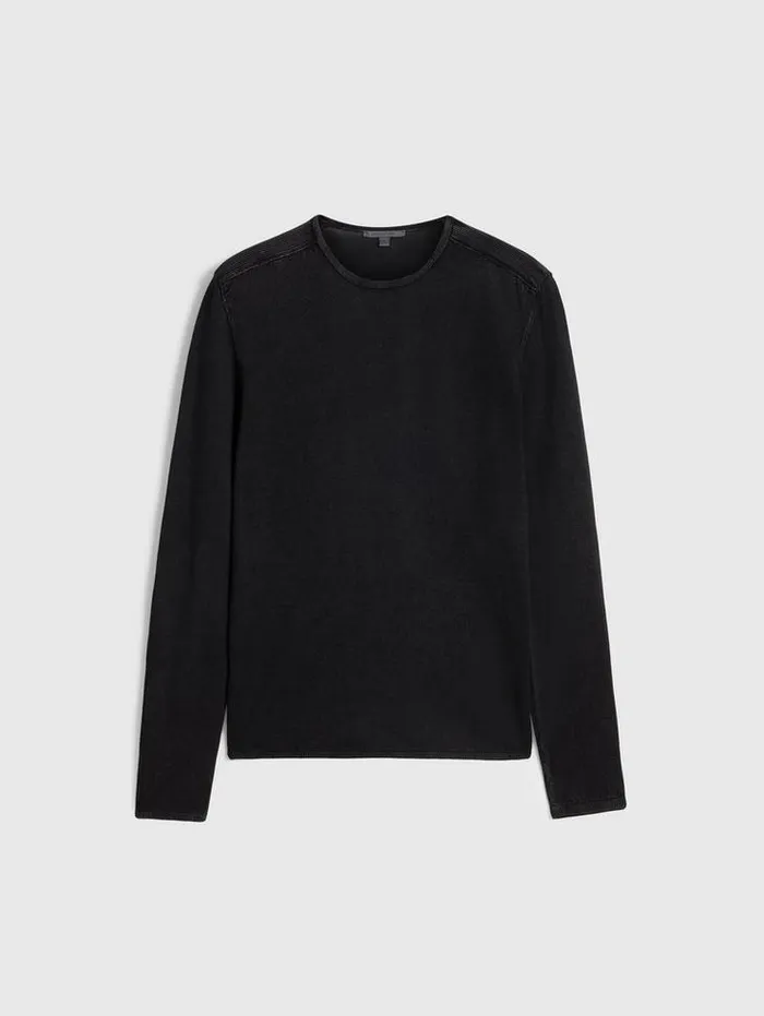 Sweaters Men John Varvatos WALTER CREW NECK SWEATER Black