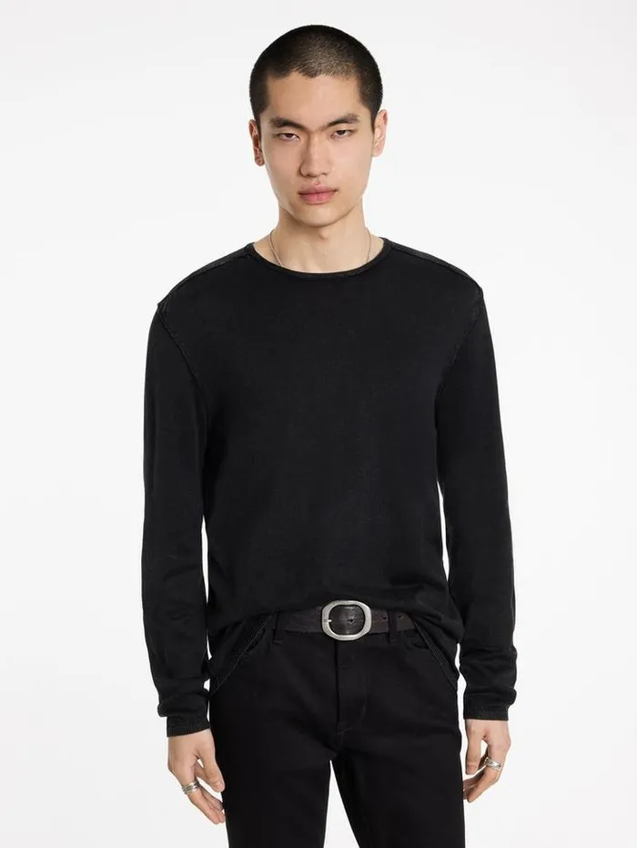 Sweaters Men John Varvatos WALTER CREW NECK SWEATER Black