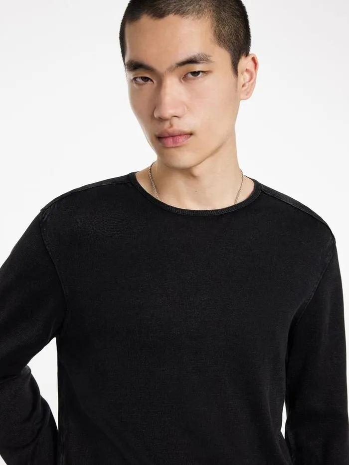 Sweaters Men John Varvatos WALTER CREW NECK SWEATER Black