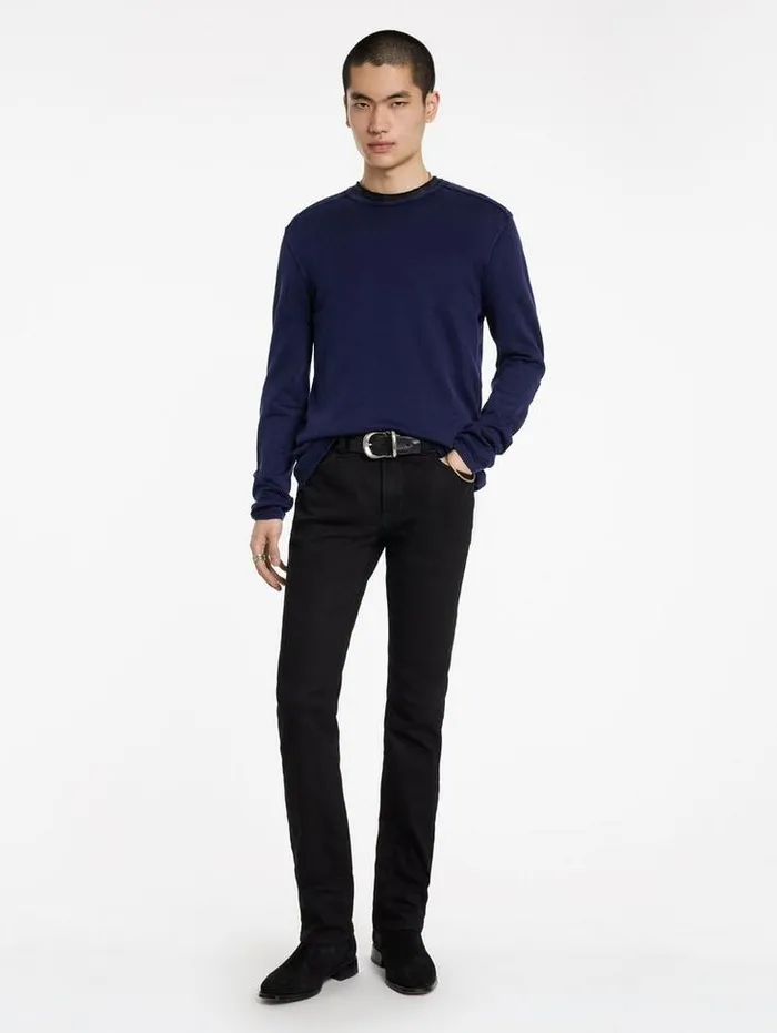 Sweaters Men John Varvatos WALTER CREW NECK SWEATER Black