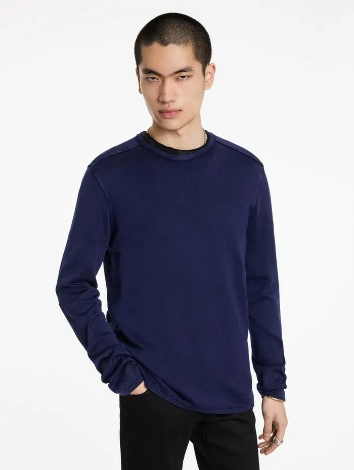 Sweaters Men John Varvatos WALTER CREW NECK SWEATER Black