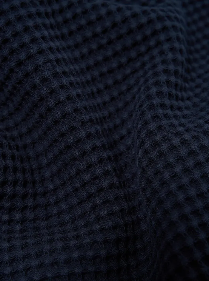 Sweatshirts Men Universal Works Universal Works K Track Top In Navy Pike Waffle