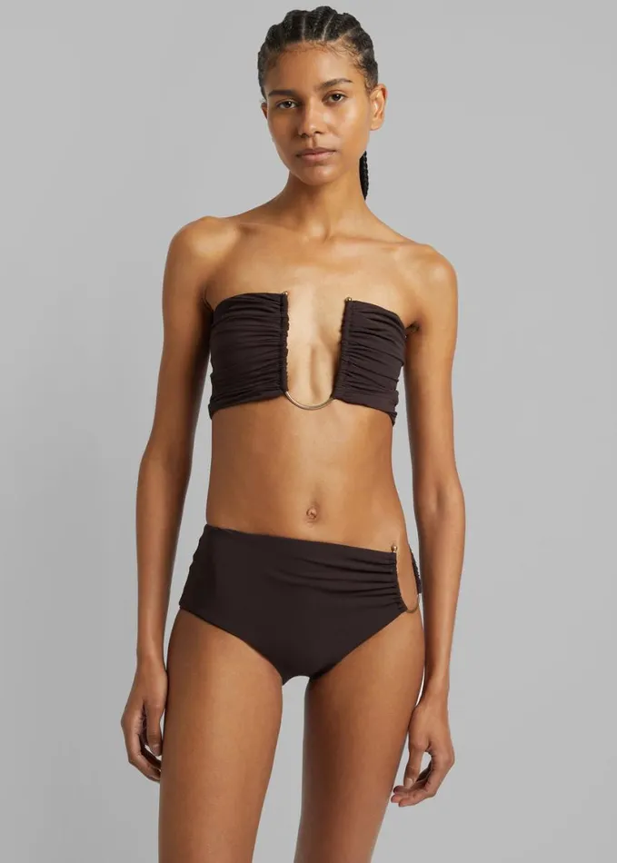 Swimwear Women The Frankie Shop Christopher Esber U Prong Brief 8211 Cacao