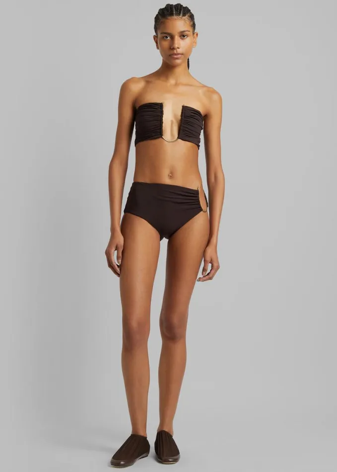 Swimwear Women The Frankie Shop Christopher Esber U Prong Brief 8211 Cacao