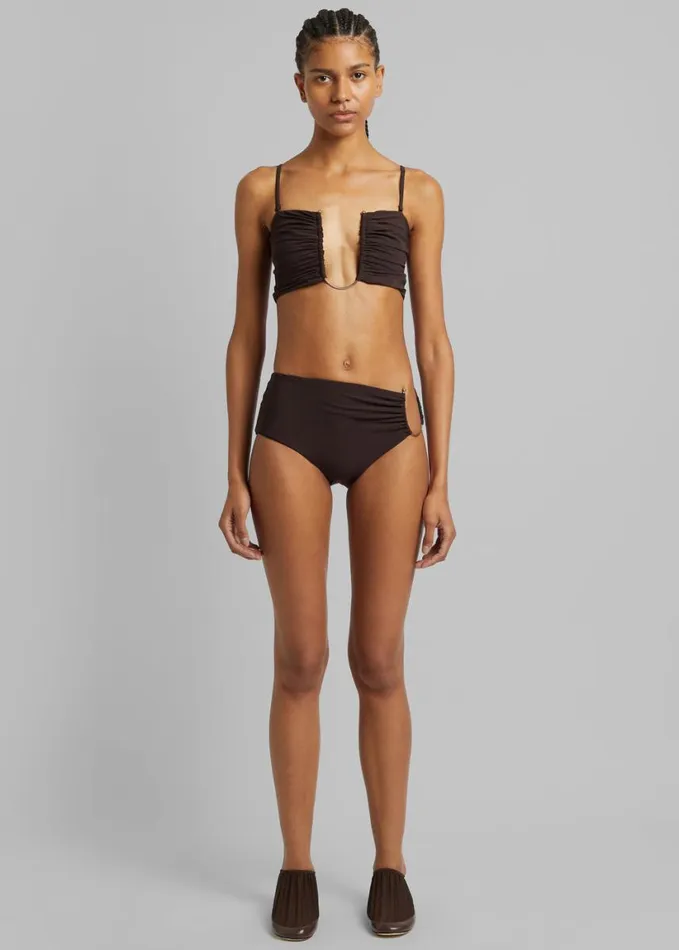 Swimwear Women The Frankie Shop Christopher Esber U Prong Brief 8211 Cacao