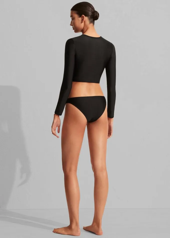 Swimwear Women The Frankie Shop Matteau Long Sleeve Sun Tee 8211 Black