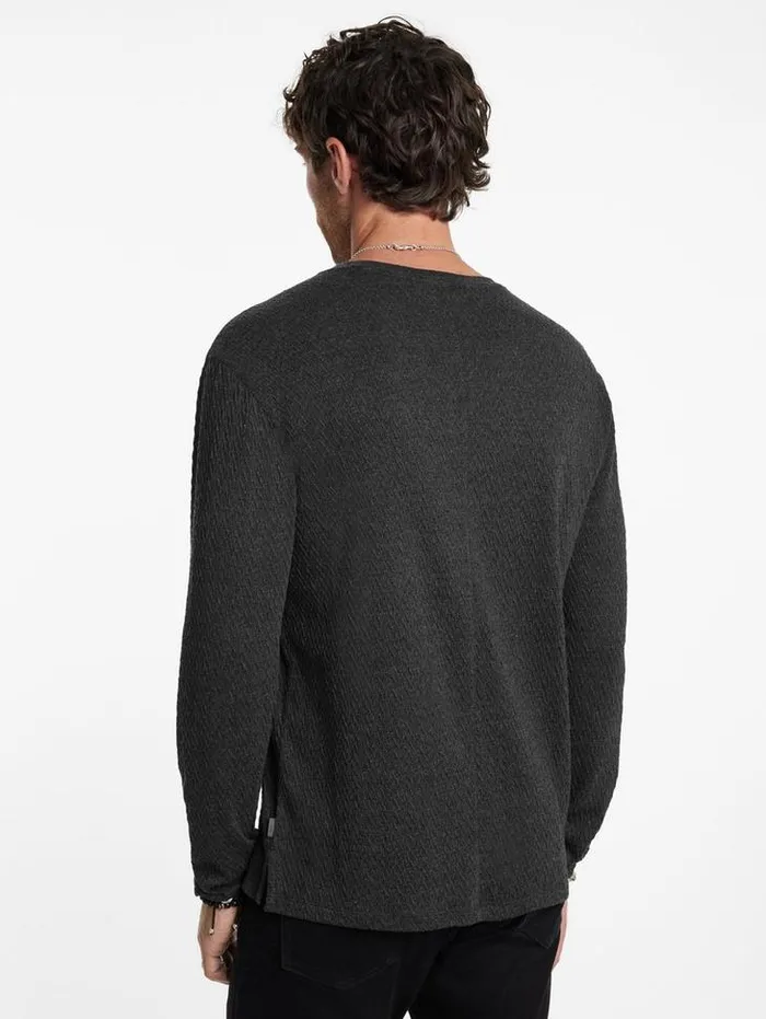 TShirts Men John Varvatos KARL CREW Blk Cord