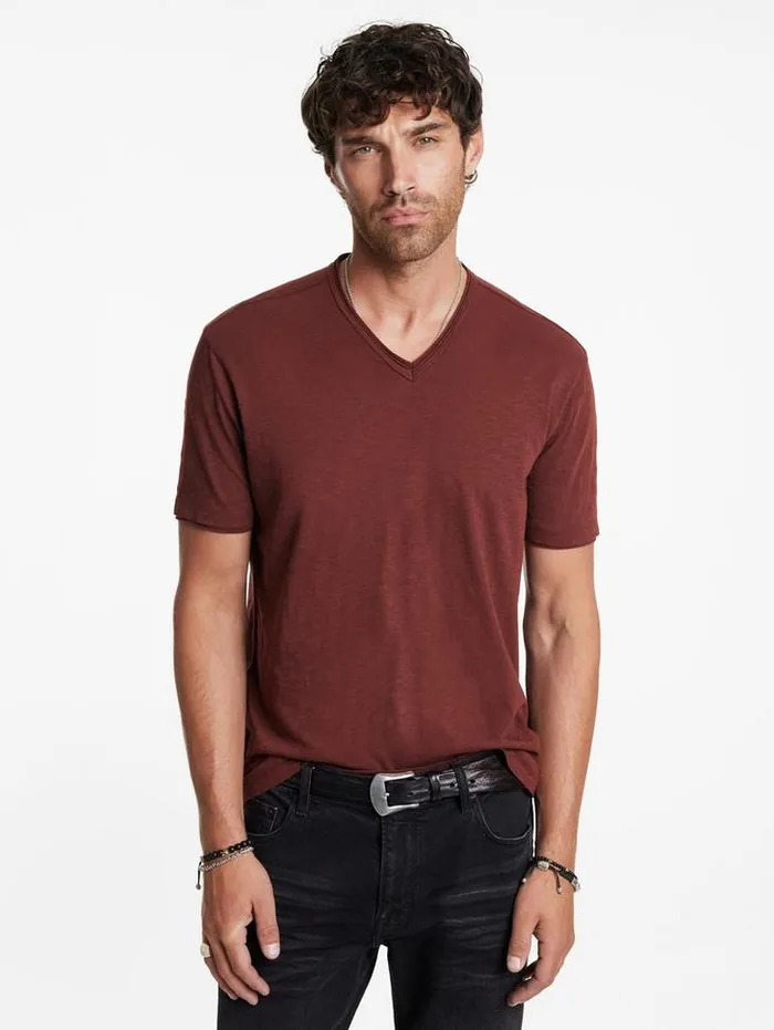 TShirts Men John Varvatos MILES VNECK Deep Charcoal