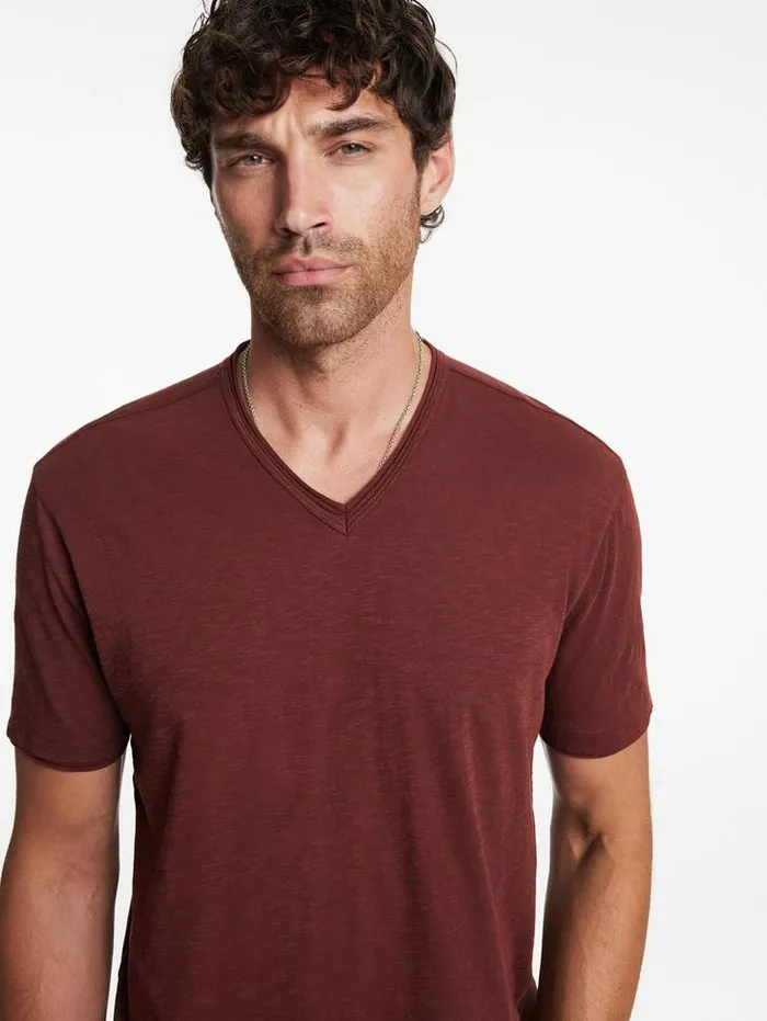 TShirts Men John Varvatos MILES VNECK Deep Charcoal