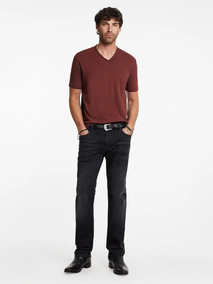TShirts Men John Varvatos MILES VNECK Deep Charcoal