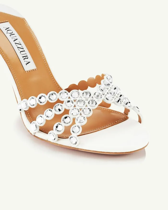 Tequila Mule 75 White Women Aquazzura Essentials