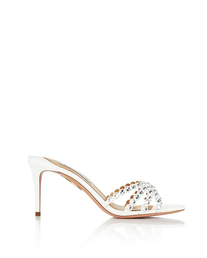 Tequila Mule 75 White Women Aquazzura Essentials