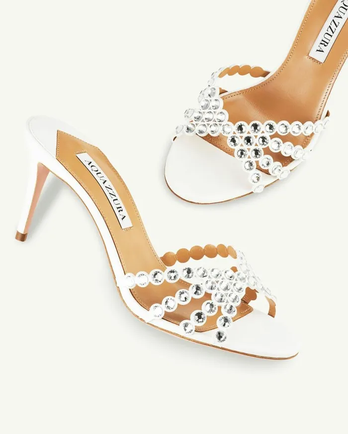 Tequila Mule 75 White Women Aquazzura Essentials