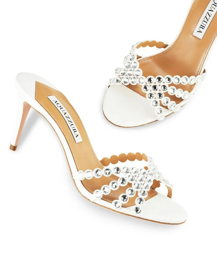 Tequila Mule 75 White Women Aquazzura Essentials