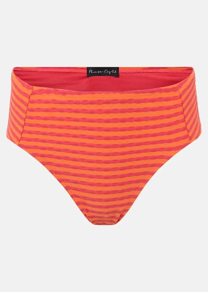 Thea Striped Tankini Bottoms Orangepink Women Phase Eight Swimwear
