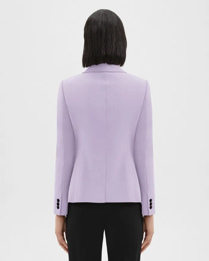 Theory Blazers Jackets Carissa Blazer In Good Wool Lilac Sky 8211 Women