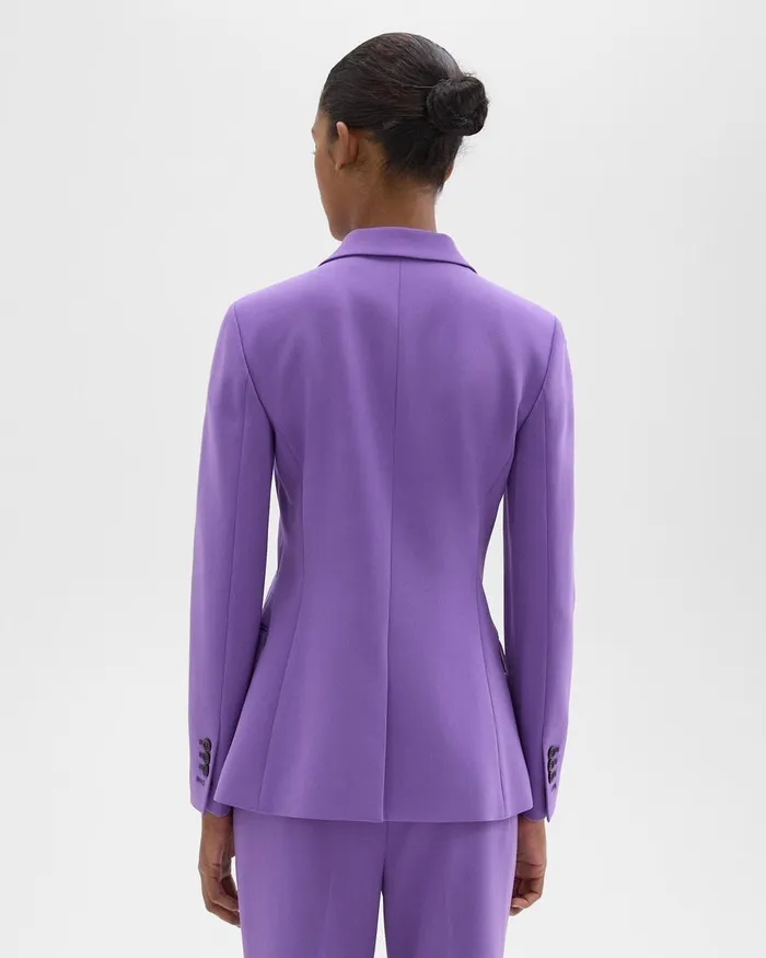 Theory Blazers Jackets Staple Blazer In Admiral Crepe Bright Peony 8211 Women