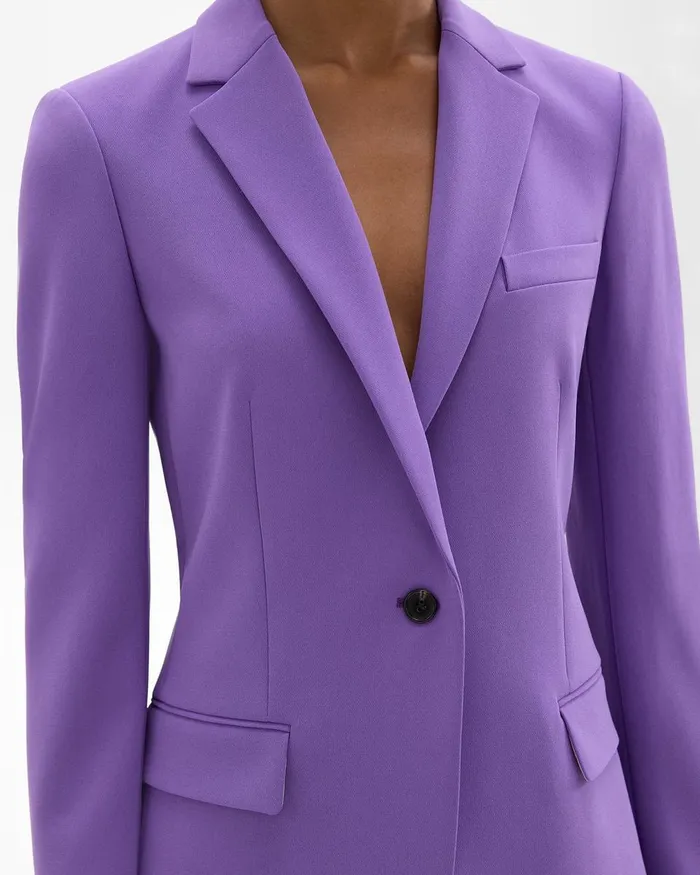Theory Blazers Jackets Staple Blazer In Admiral Crepe Bright Peony 8211 Women