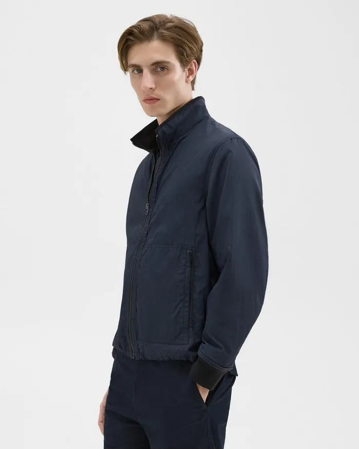 Theory Outerwear Blouson ZipUp Jacket Navy 8211 Men