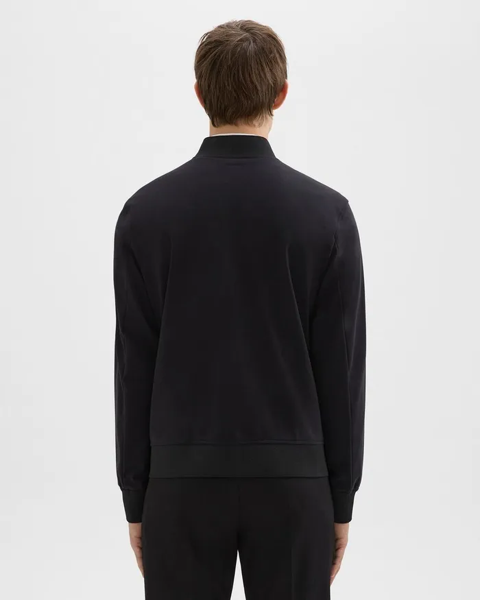 Theory Outerwear Murphy Bomber Jacket In Precision Ponte Black 8211 Men