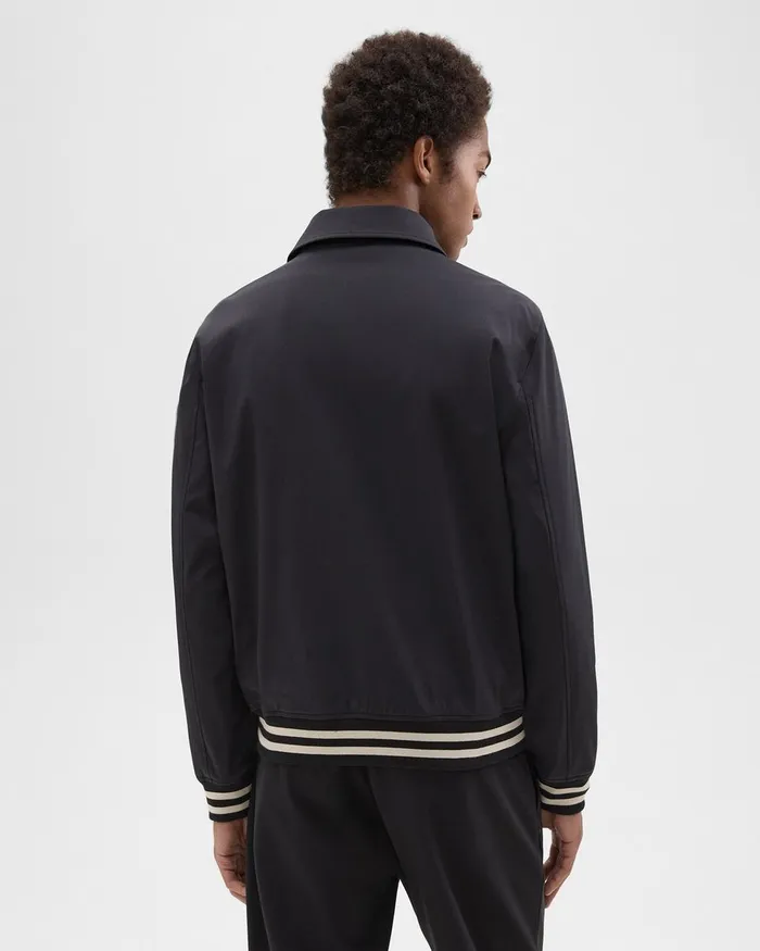 Theory Outerwear Varsity Jacket In Neoteric Black 8211 Men