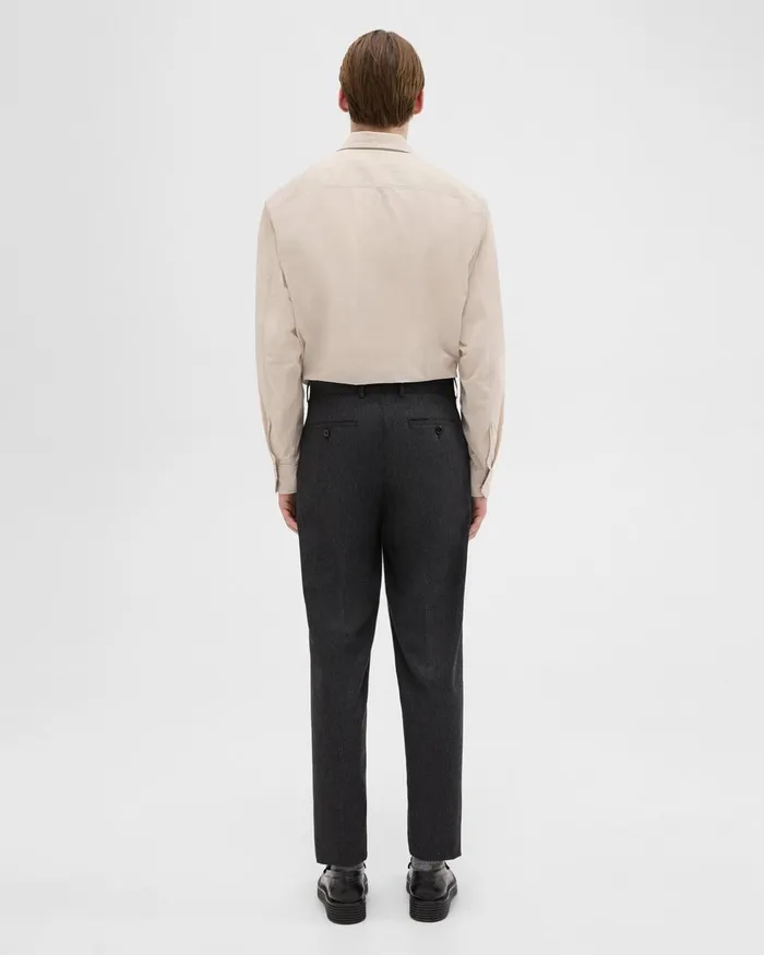 Theory Pants Tapered Pinstripe Flannel Pant Blackcharcoal 8211 Men