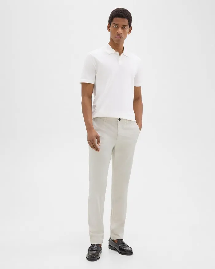 Theory Pants Zaine Pant In Organic Cotton Limestone 8211 Men
