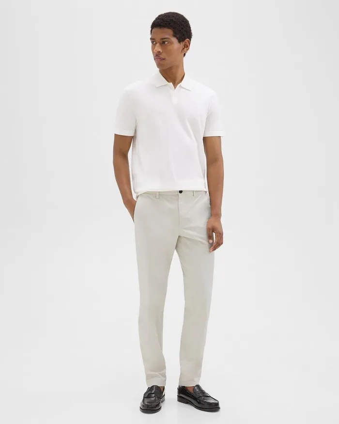 Theory Pants Zaine Pant In Organic Cotton Limestone 8211 Men