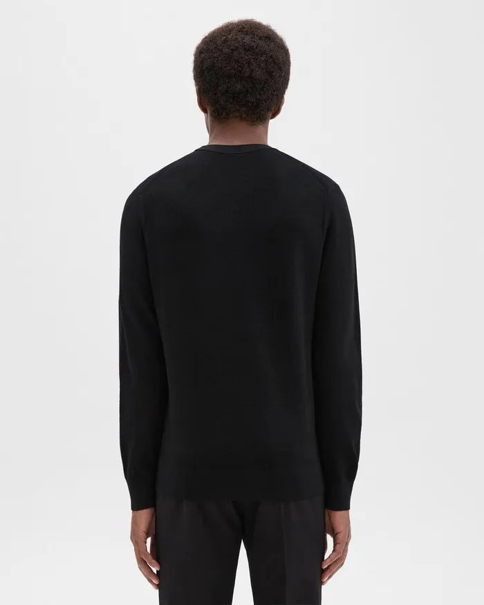 Theory Sweaters Cardigans Riland Sweater In Light Bilen Black 8211 Men