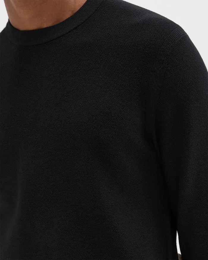 Theory Sweaters Cardigans Riland Sweater In Light Bilen Black 8211 Men