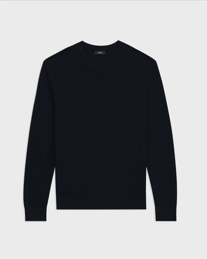 Theory Sweaters Cardigans Riland Sweater In Light Bilen Black 8211 Men