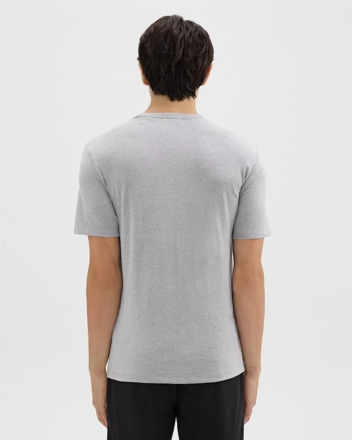 Theory Tshirts Polos Essential Tee In Anemone Modal Jersey Grey Multi 8211 Men