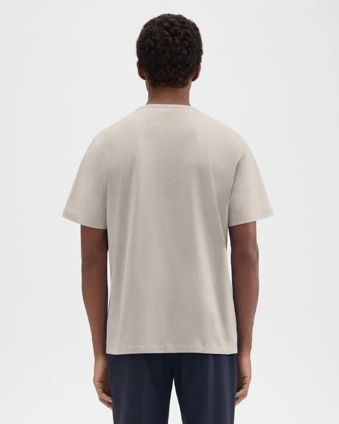 Theory Tshirts Polos Precise Tee In Luxe Cotton Jersey Sand 8211 Men