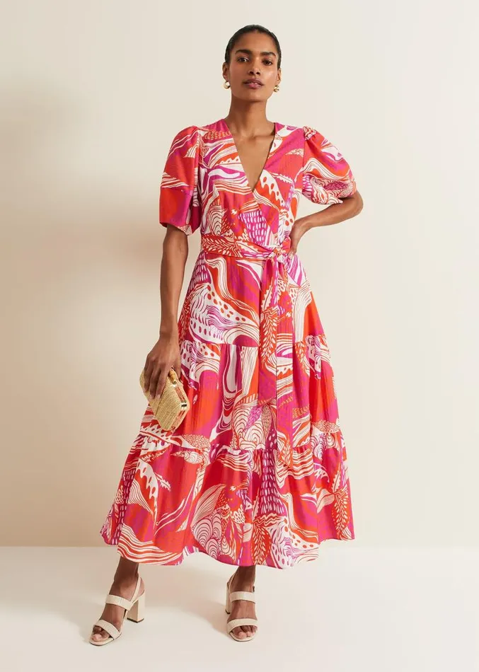 Tilda Red Midi Dress Red Women Phase Eight Dresses