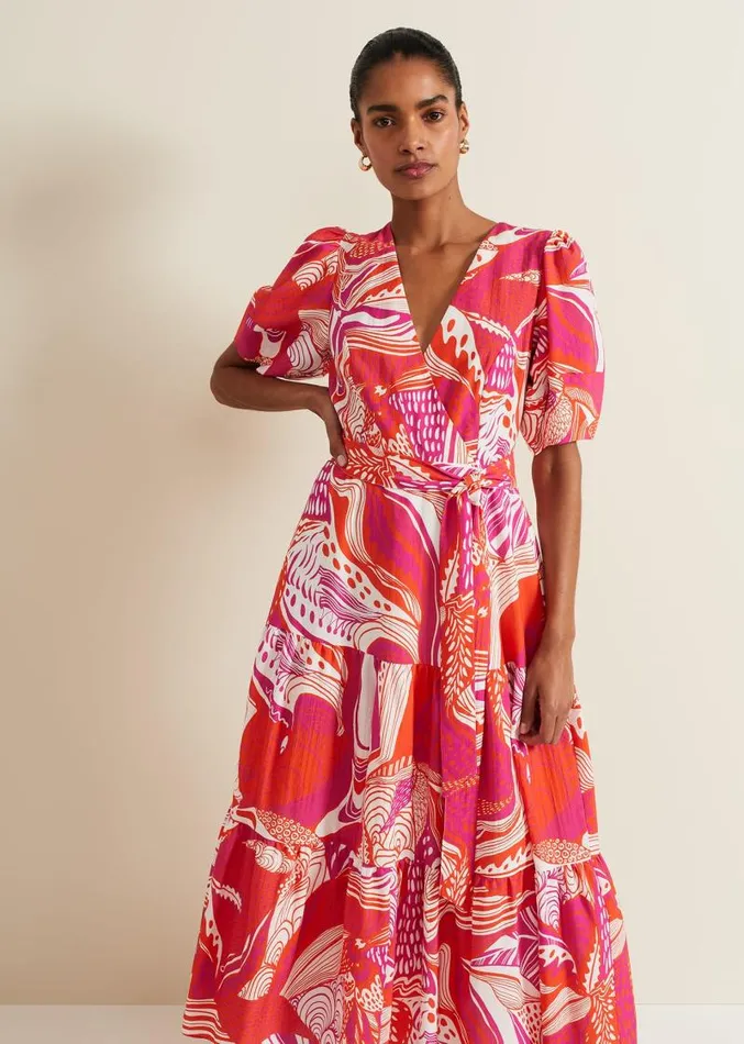 Tilda Red Midi Dress Red Women Phase Eight Dresses
