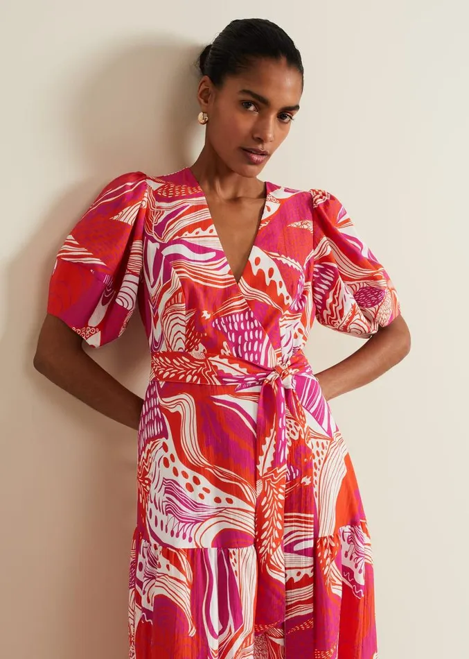 Tilda Red Midi Dress Red Women Phase Eight Dresses