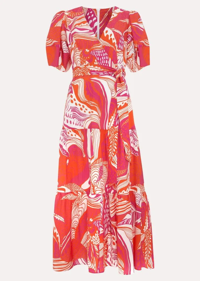 Tilda Red Midi Dress Red Women Phase Eight Dresses