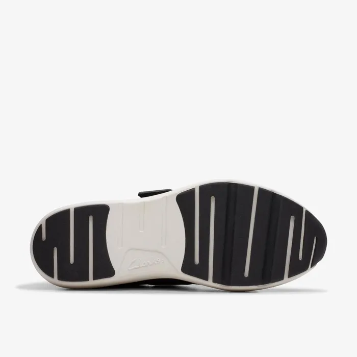 TIVOLI STRAP Black Leather Women Clarks Sneakers