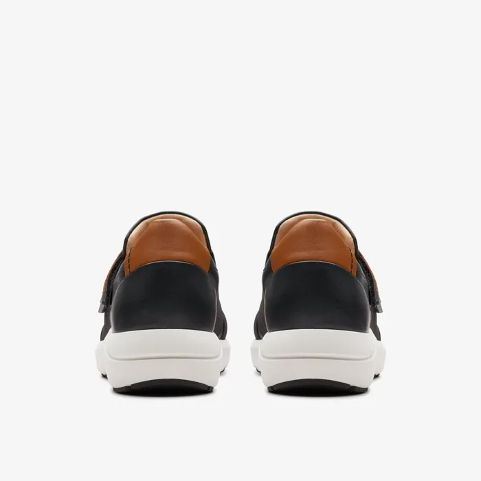 TIVOLI STRAP Black Leather Women Clarks Sneakers
