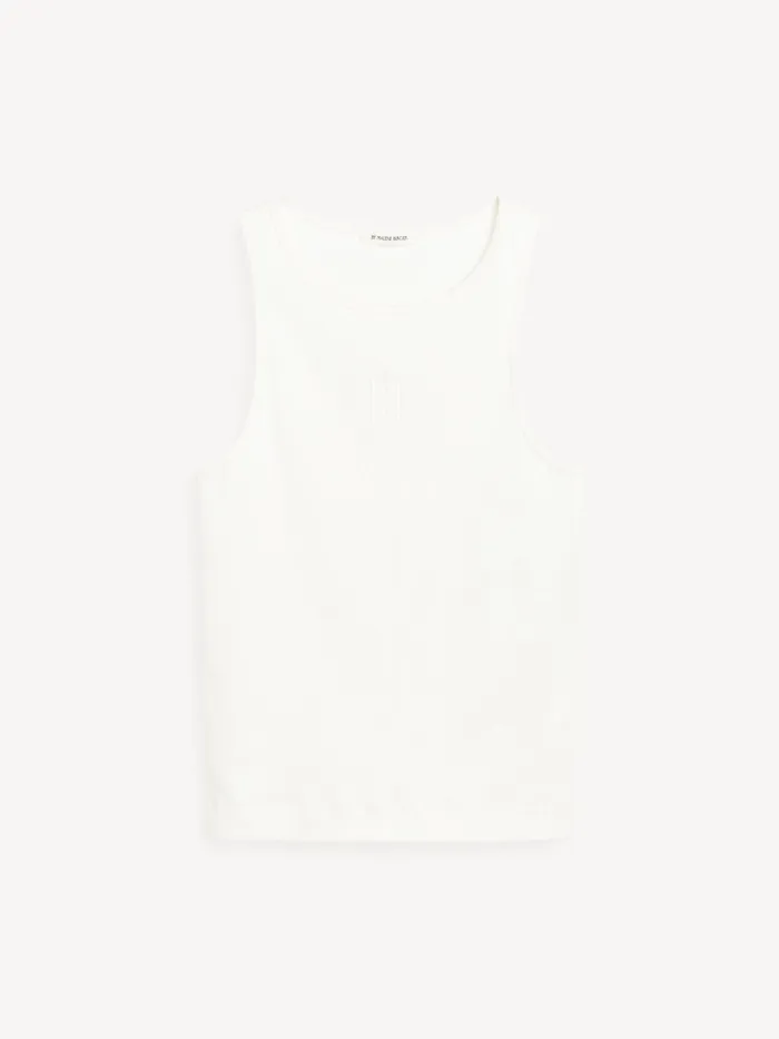 Tops and Blouses Women By Malene Birger Amanias Tank Top Soft White