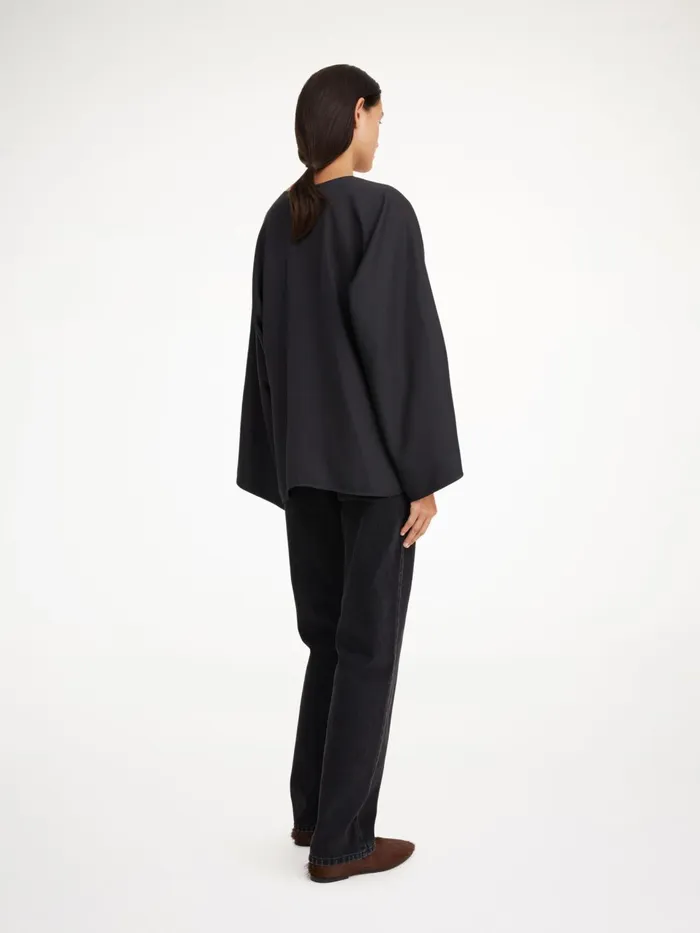 Tops and Blouses Women By Malene Birger Calias TunicStyle Blouse Black