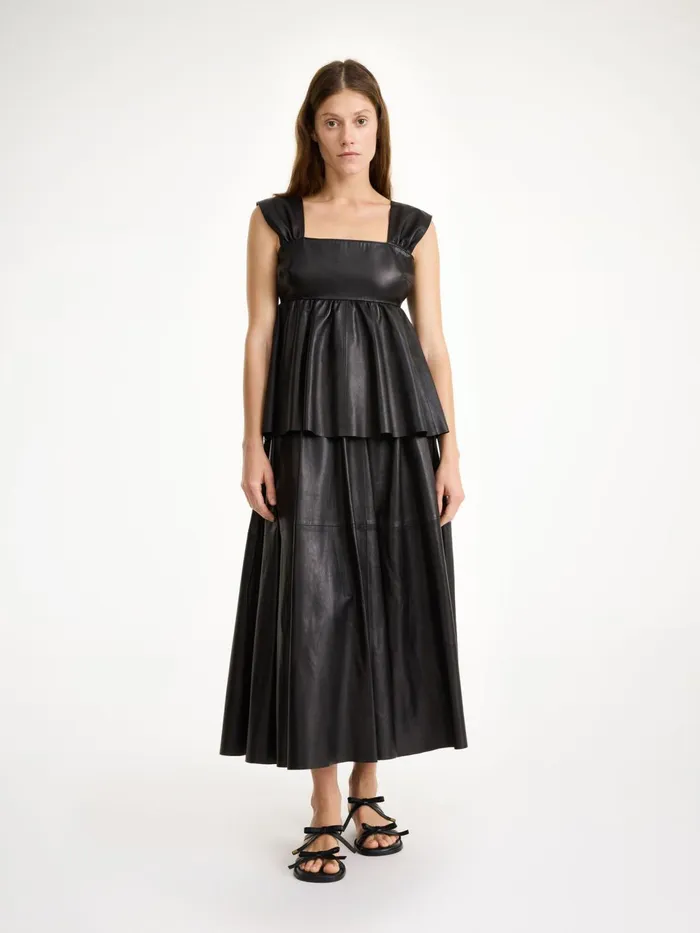 Tops and Blouses Women By Malene Birger Marcie Leather Top Black