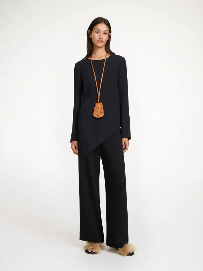 Tops and Blouses Women By Malene Birger Siimone Blouse Black
