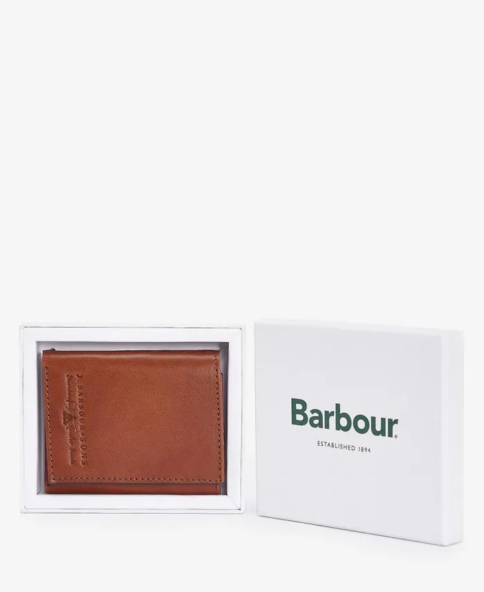 Torridon Leather BiFold Wallet Cognac Men Barbour Wallets and Card Holders