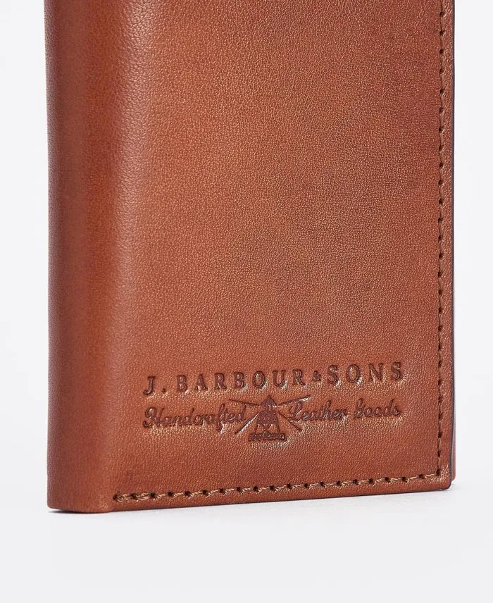 Torridon Leather BiFold Wallet Cognac Men Barbour Wallets and Card Holders