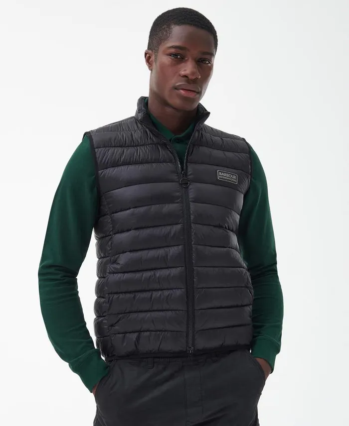 Tourer Reed Gilet Bordeaux Men Barbour Gilets and Liners